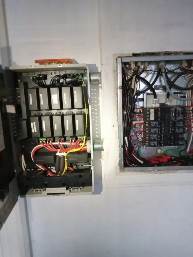 Electrical panel upgrade completed for Security Camera Wiring in Winters